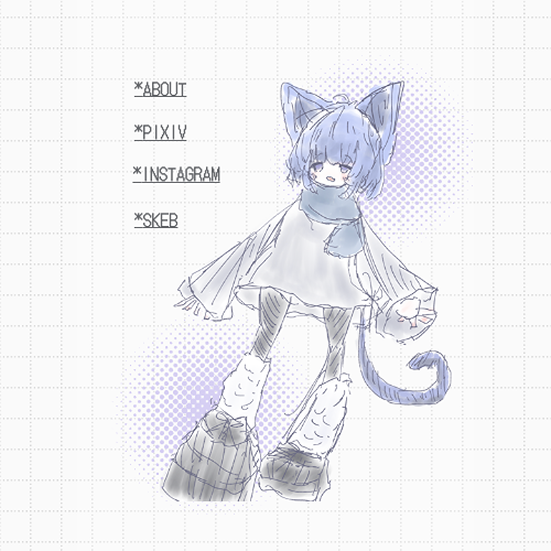 Template | 立ち絵+プロフィール | Piku Page - Create your personal